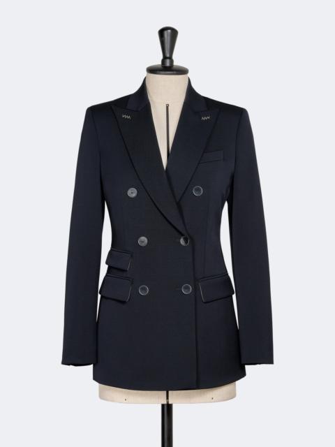 EGREGE Double-breasted comfortable wool blazer - ULTRAMARINE