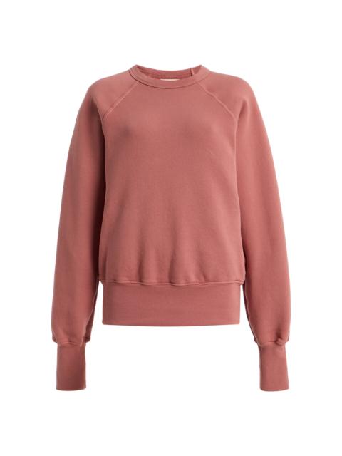 Leann Classic Raglan Cotton Sweatshirt pink
