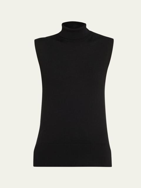 Sleeveless Turtleneck Sweater