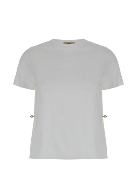 drawstring-waist T-shirt
