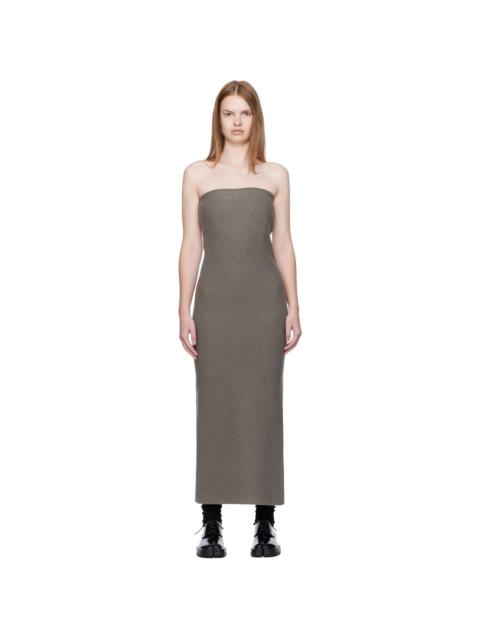 Gray Walker Bustier Midi Dress