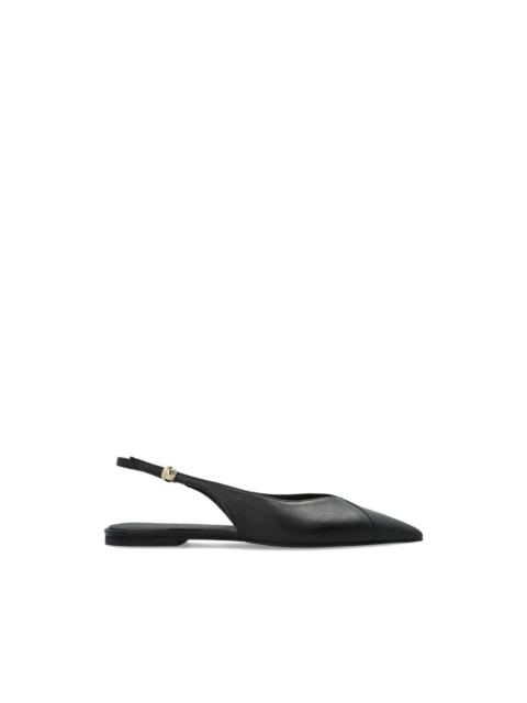 Sfera slingback pointed-toe leather pumps