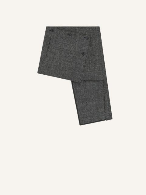 OBLIQUE CAVIAR MINI-SKIRT