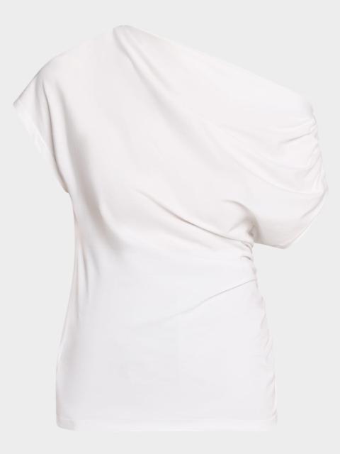 Alice Draped One-Shoulder Tee