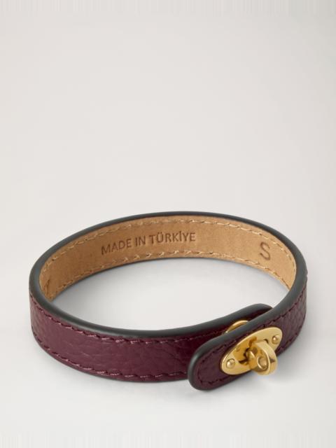 Bayswater Thin Bracelet
Black Cherry Small Classic Grain & Brass
