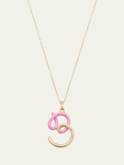 Enamel Letter Necklace