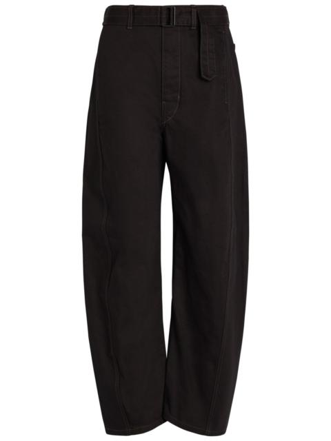Lemaire Belted Barrel-leg Jeans