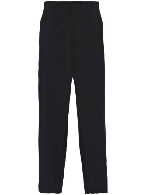 drawstring wide-leg trousers