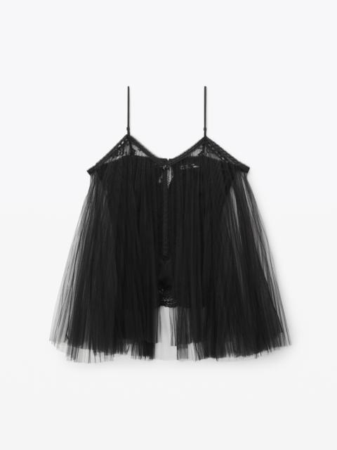 TUNIC TOP IN HEAVY SILK CHARMEUSE