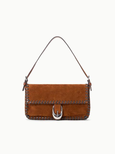 STAUD HARLOW BAG TABAC SUEDE ESPRESSO