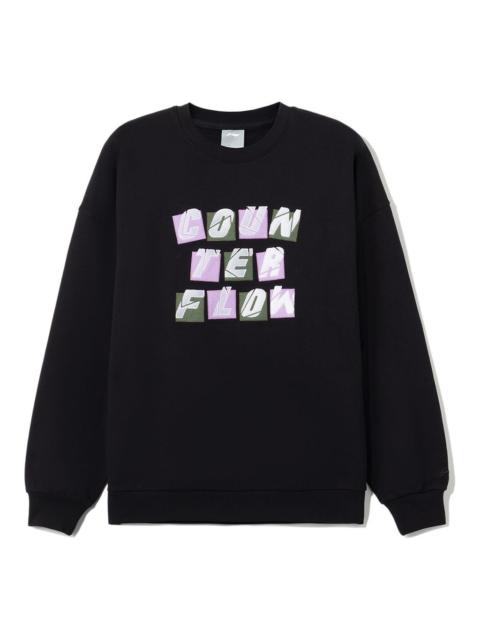 Li-Ning Counterflow Graphic Sweatshirt 'Black' AWDRG52-4