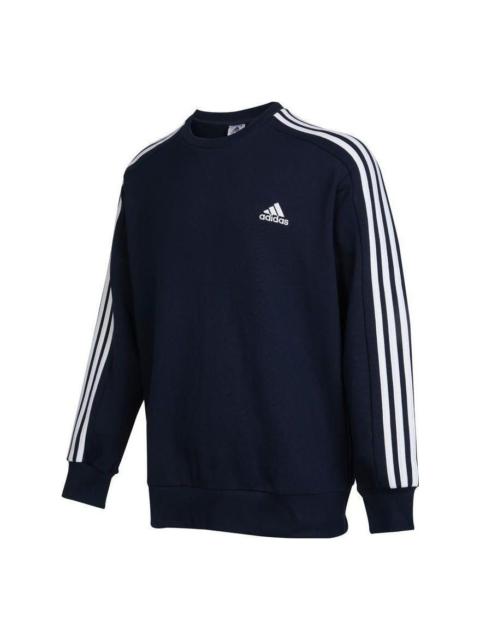 adidas Essentials French Terry 3-Stripes Sweatshirt 'Navy' IC9318