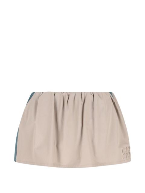 drawstring panel skirt