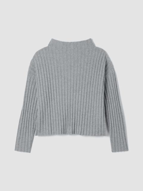 Recycled Wool Cashmere Funnel Neck Top