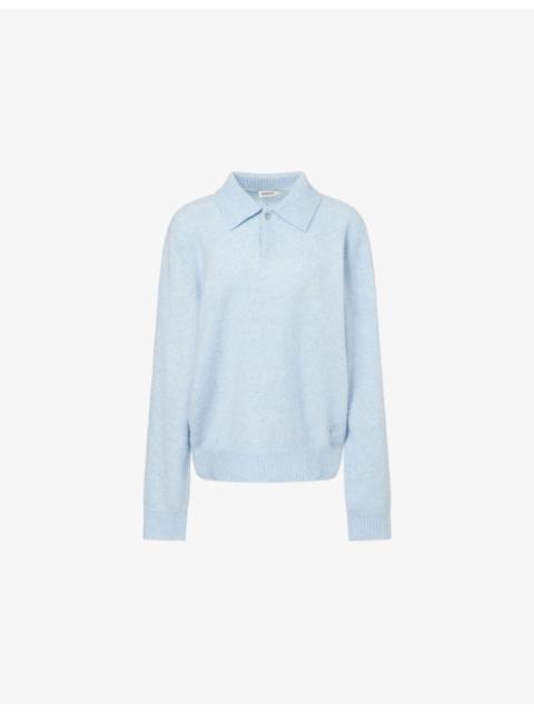 Davis Relaxed-Fit Cashmere-Blend Polo Jumper