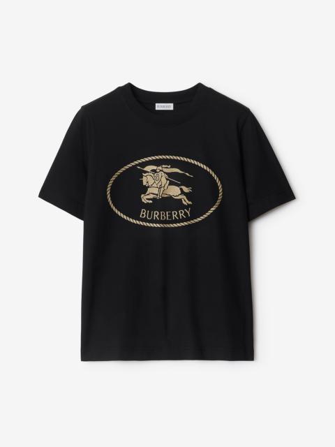 Knight Stamp Cotton T-shirt