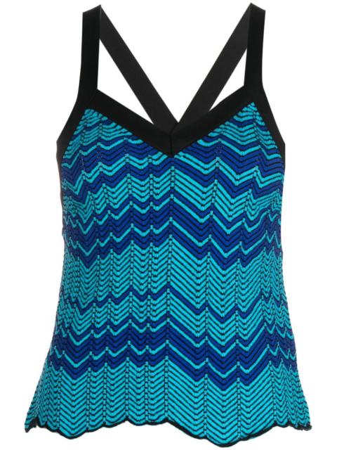 fully-pleated knitted top