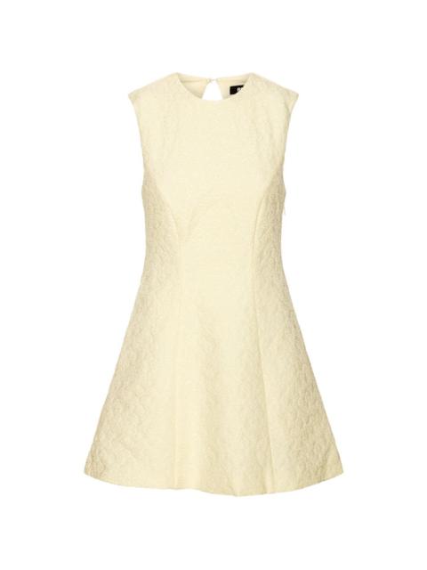 crew-neck mini dress