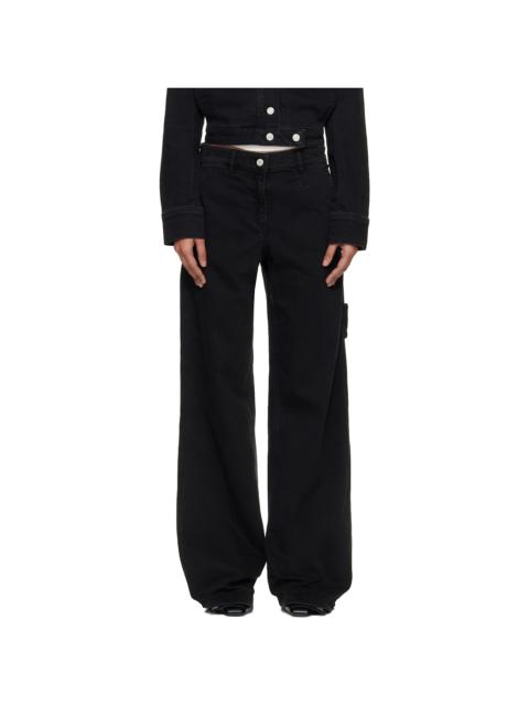 Black Hammer Denim Baggy Jeans