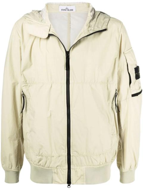 Compass badge lightweight hooded jacket