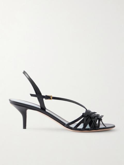 Vg Nodine 55 Bow-detailed Leather Slingback Sandals