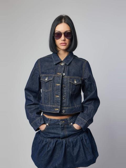 Rinse Denim Cropped Jacket