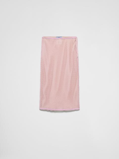 Cotton mesh skirt