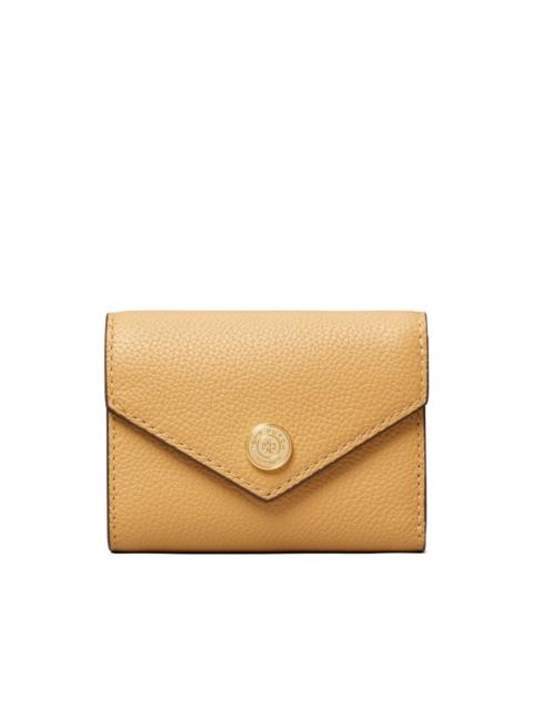 Pebble textured leather envelope wallet