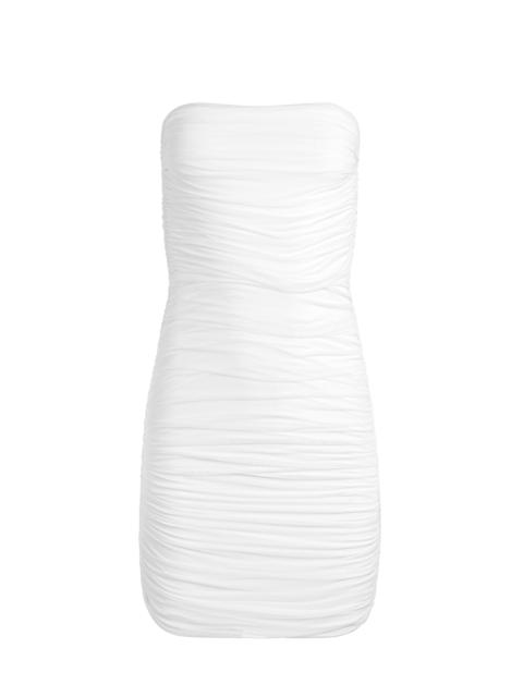 CRUZ RUCHED STRAPLESS MINI DRESS
