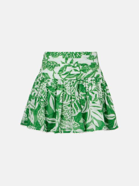 Colleen floral cotton miniskirt