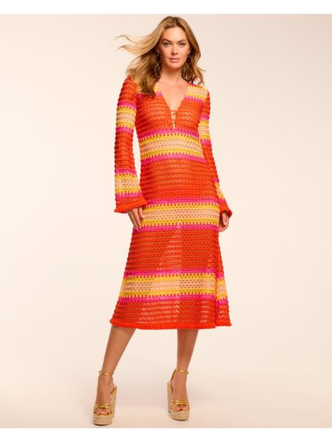 Hannah Crochet Coverup Midi Dress