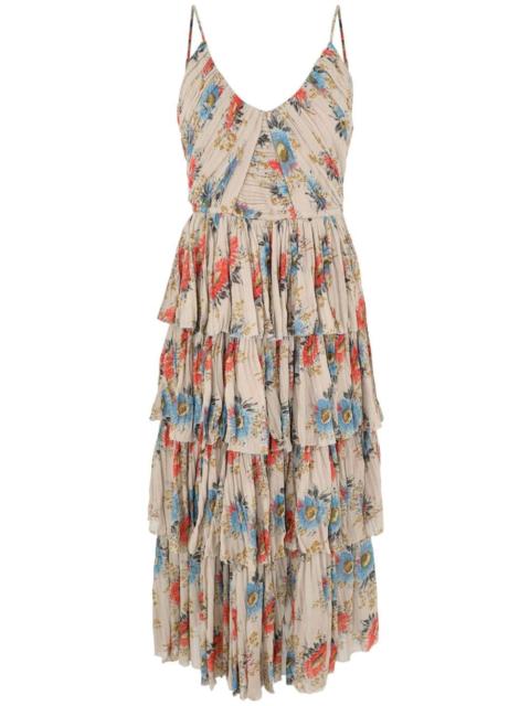 Roanna floral-print midi dress