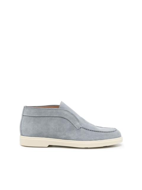 slip-on suede boots