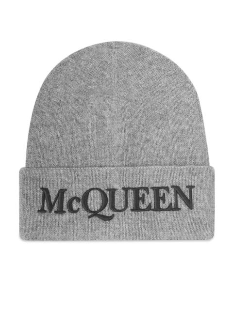 Alexander McQueen Logo Beanie Hat