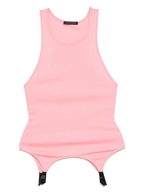 Le boy ribbed garther tank top