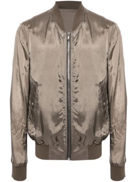 Classic Flight high-shine bomber jacket
