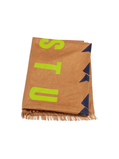Stussy Linen Surfman Beach Blanket Brown