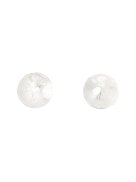 Quartz Boule Stud Earrings