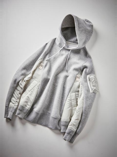 Sponge Sweat x Nylon Twill Hoodie