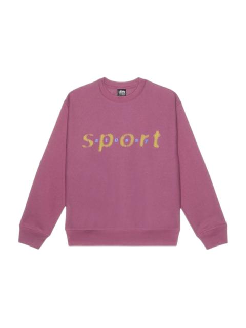 Stussy Dot Sport Crew Sweatshirt Berry