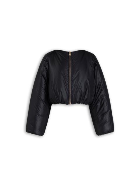 NYLON PLEATED BOMBER