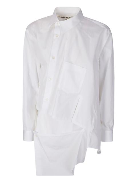 asymmetric pocketed shirt