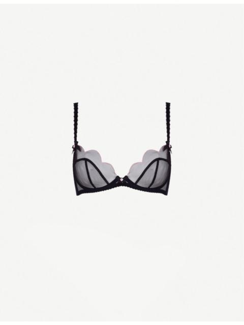 Lorna scalloped mesh underwired bra