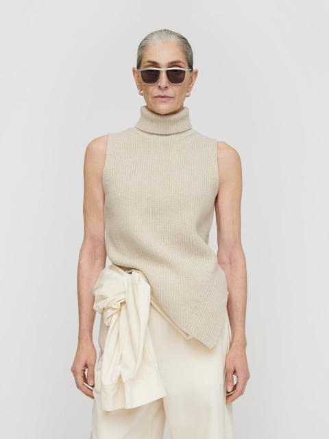 Wool Cotton Rib Knit