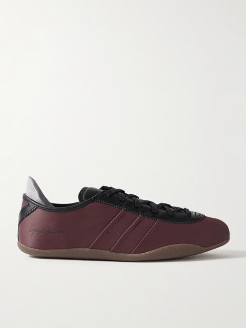 + Y-3 Tokyo Leather-trimmed Satin Sneakers