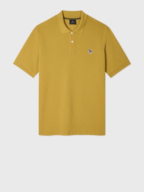 Yellow Organic Cotton Zebra Polo Shirt