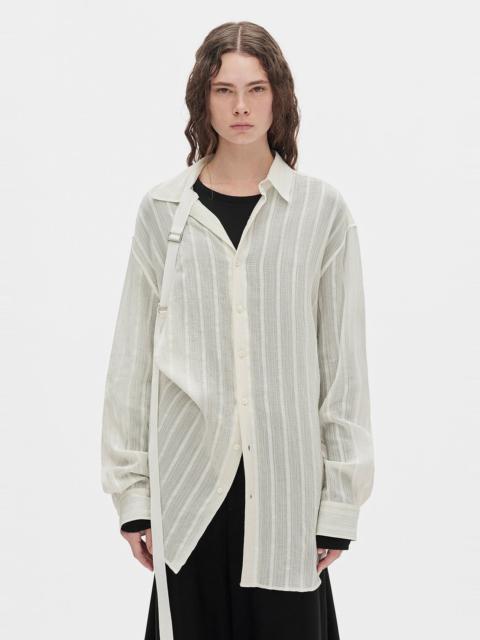 Ebba Dobby Stripe Shirt with Adjustable Strap