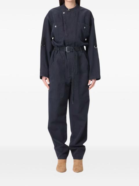 Nessime long-sleeve belted jumpsuit