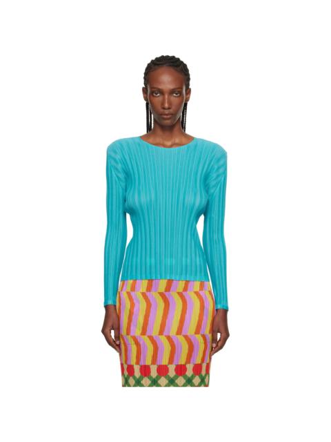 Blue Rib Pleats January T-shirt