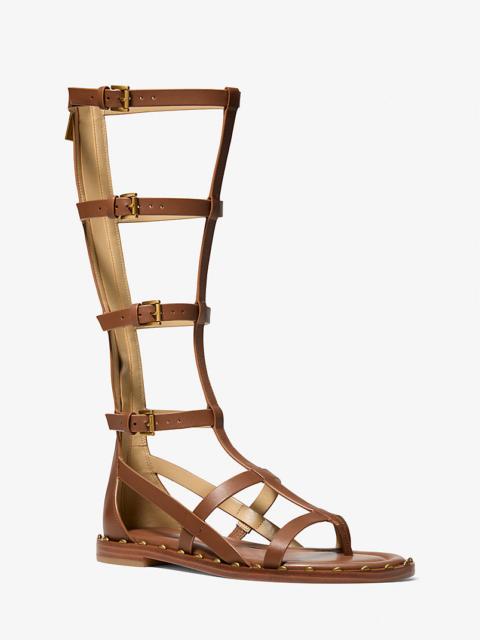 Noa Studded Leather Gladiator Sandal